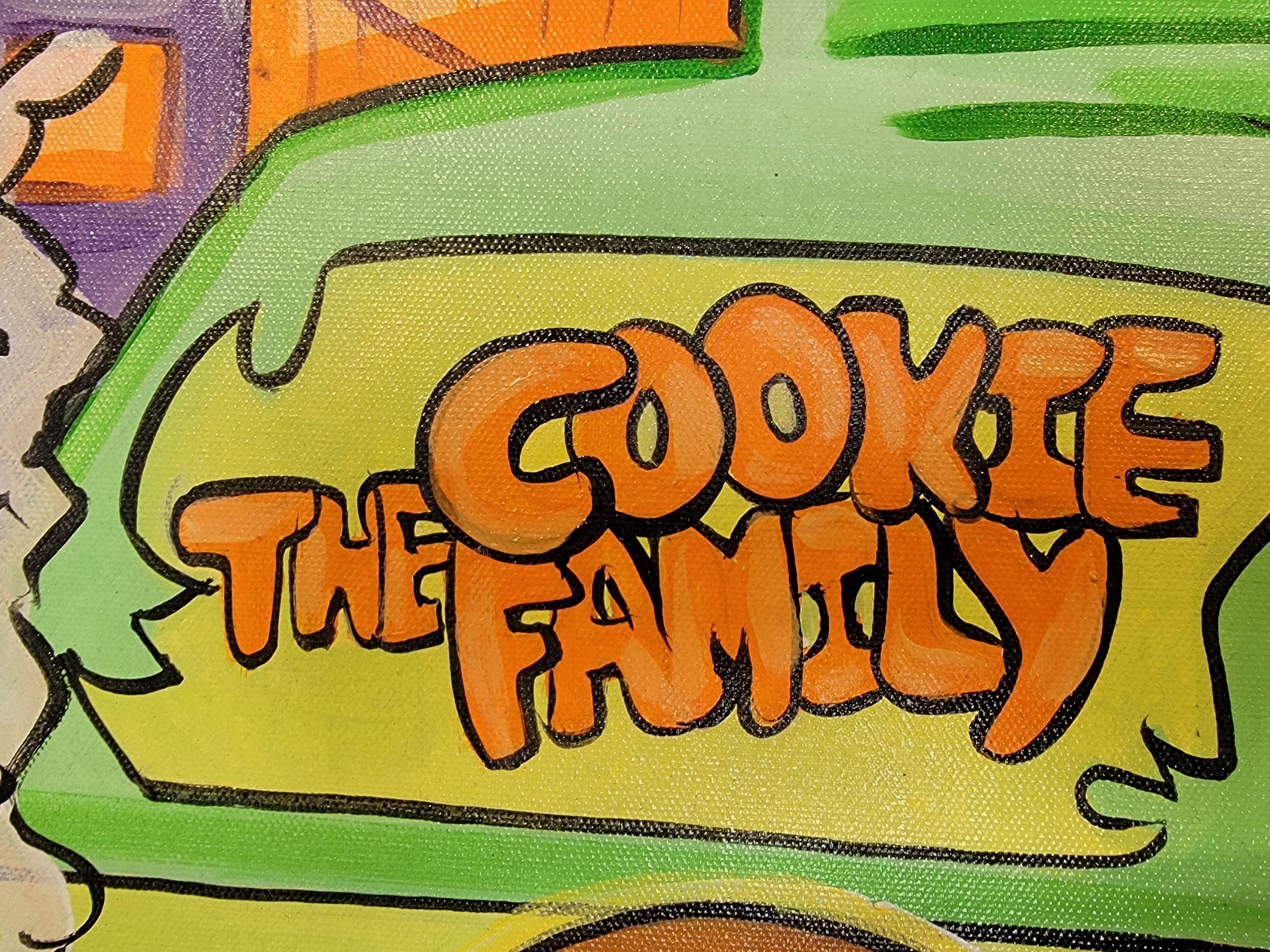 Gemälde mit Cartoon-Charakter, Scooby Doo & Cast (Handbemalt) im Angebot