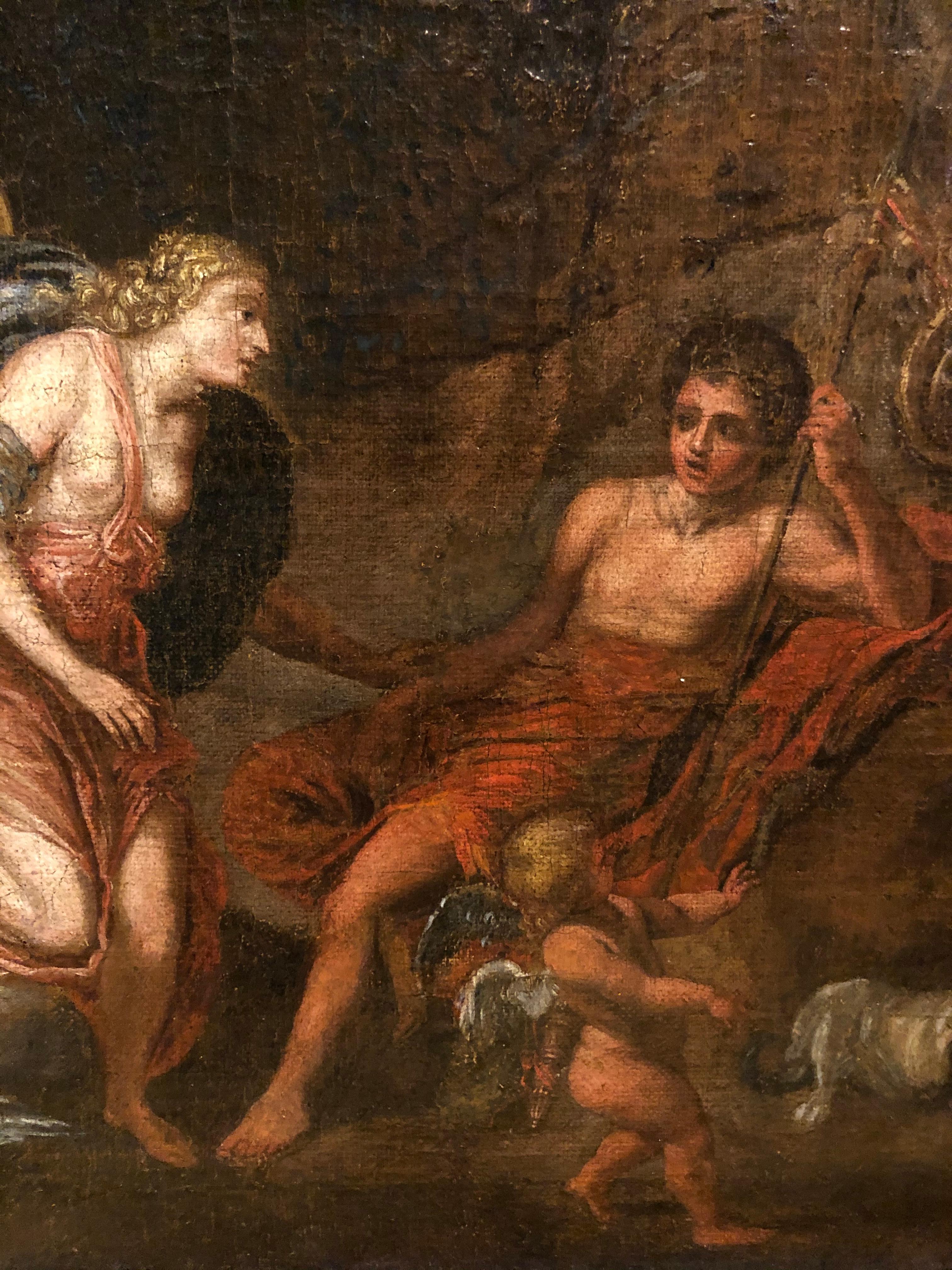 Painting of Cephalus and Procris In Fair Condition For Sale In Paris, FR