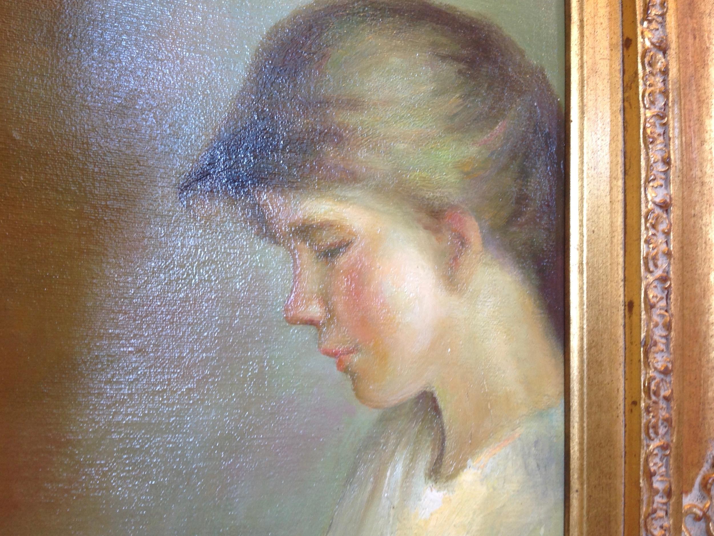 Painting of Comely Young Girls by Rene Rambert 2