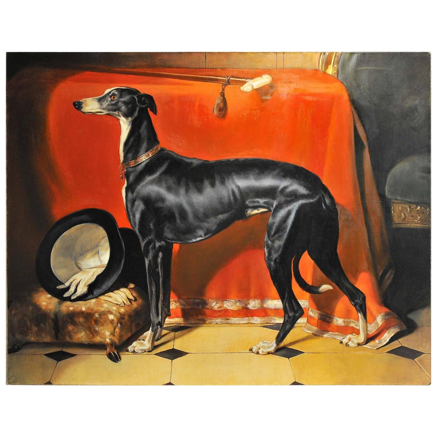 Hand-Painted Painting of Eos after Sir Edwin Landseer