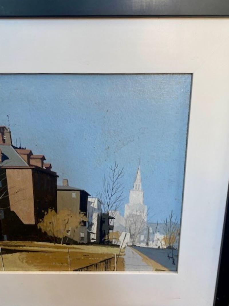 Other Painting of Historic North End of Boston, by John Austin (1917 - 2001) For Sale