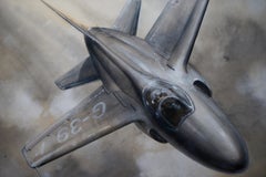 Painting of Jet G-39 Aircraft in flight
