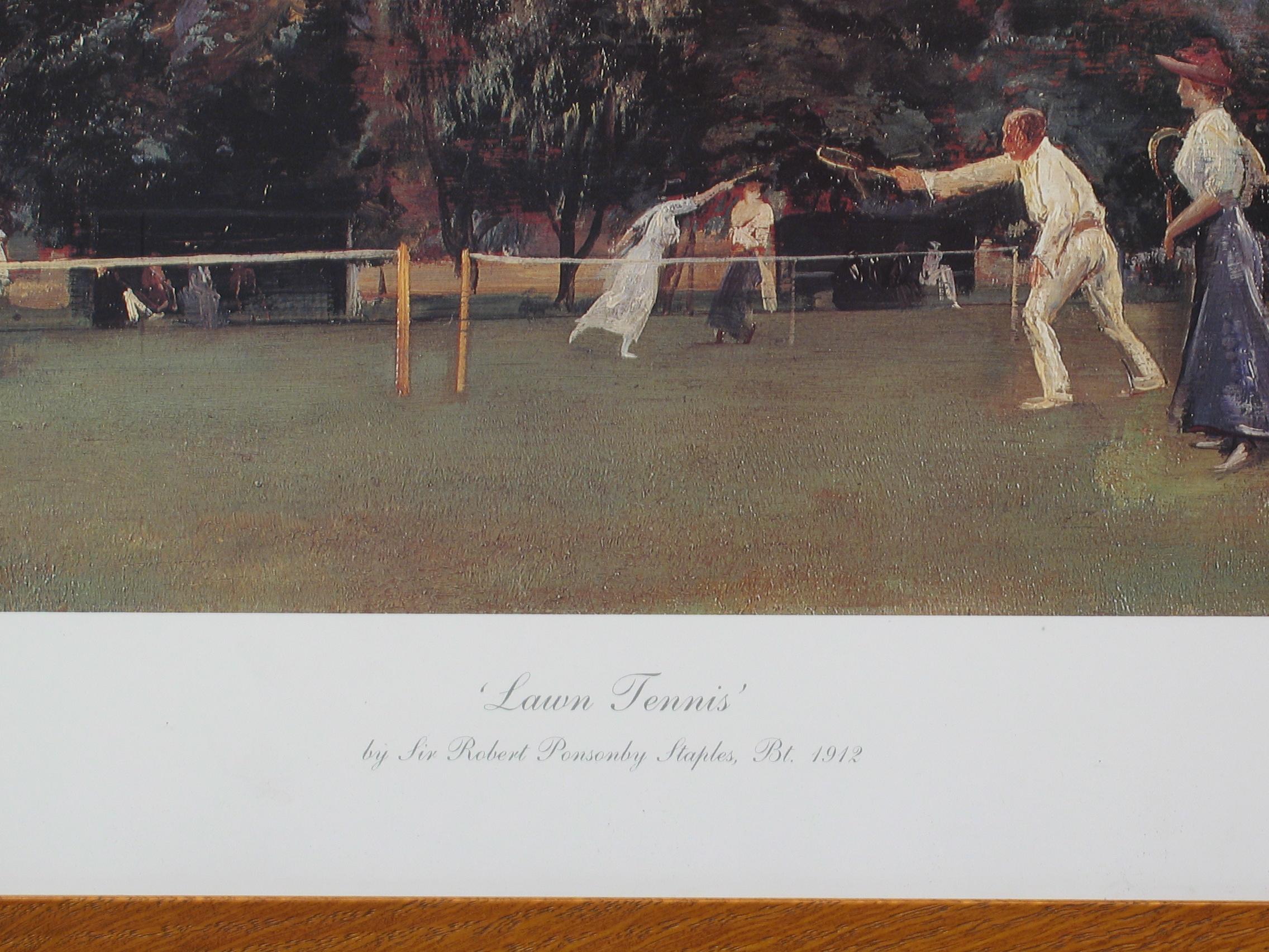 Sporting Art Lawn Tennis, Ltd. Edition Print, 1912 Newcastle Co. Down, Ireland For Sale