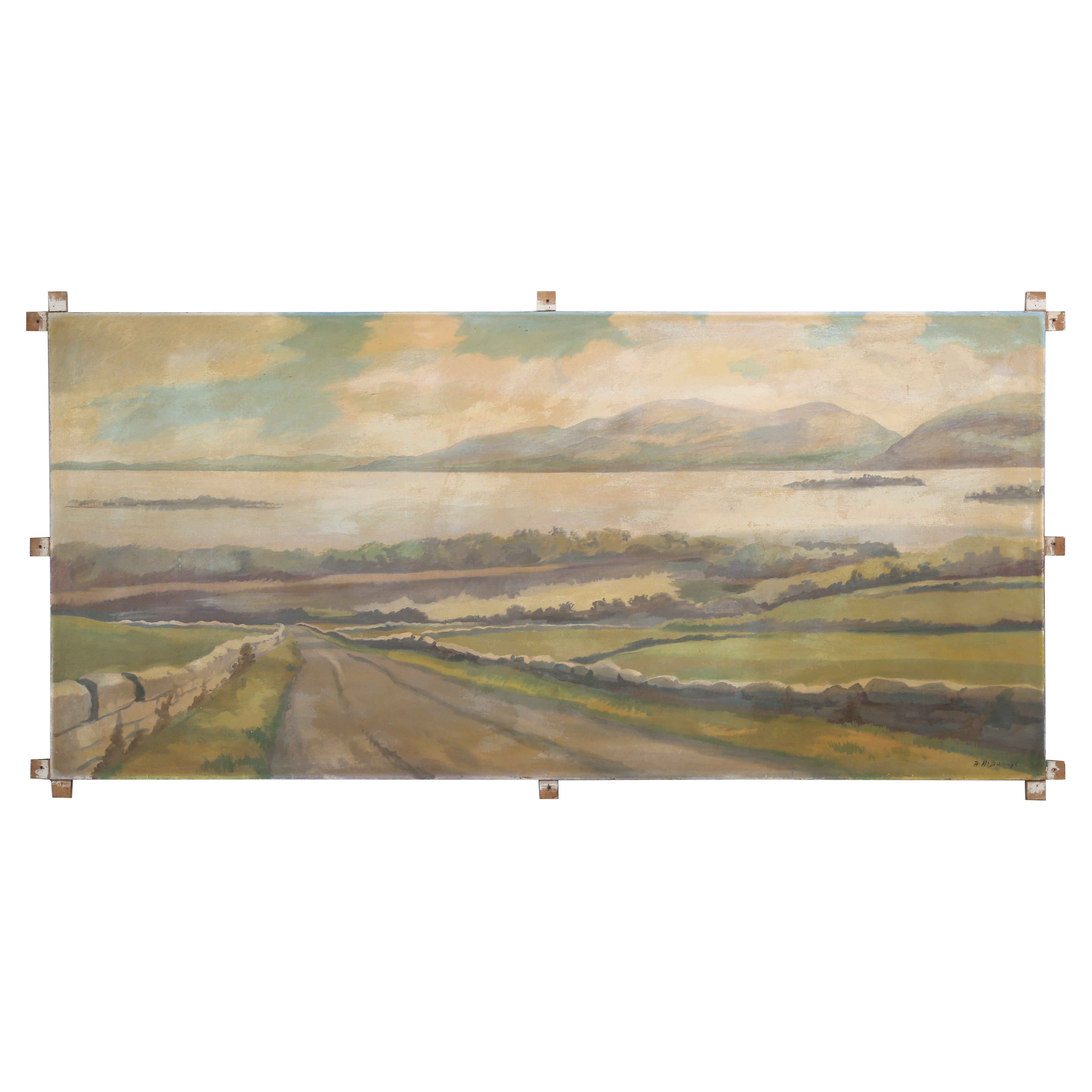 Pintura de Lough Gill Brendan McDonagh en el programa de TV Killoran's Pub, Normal People en venta