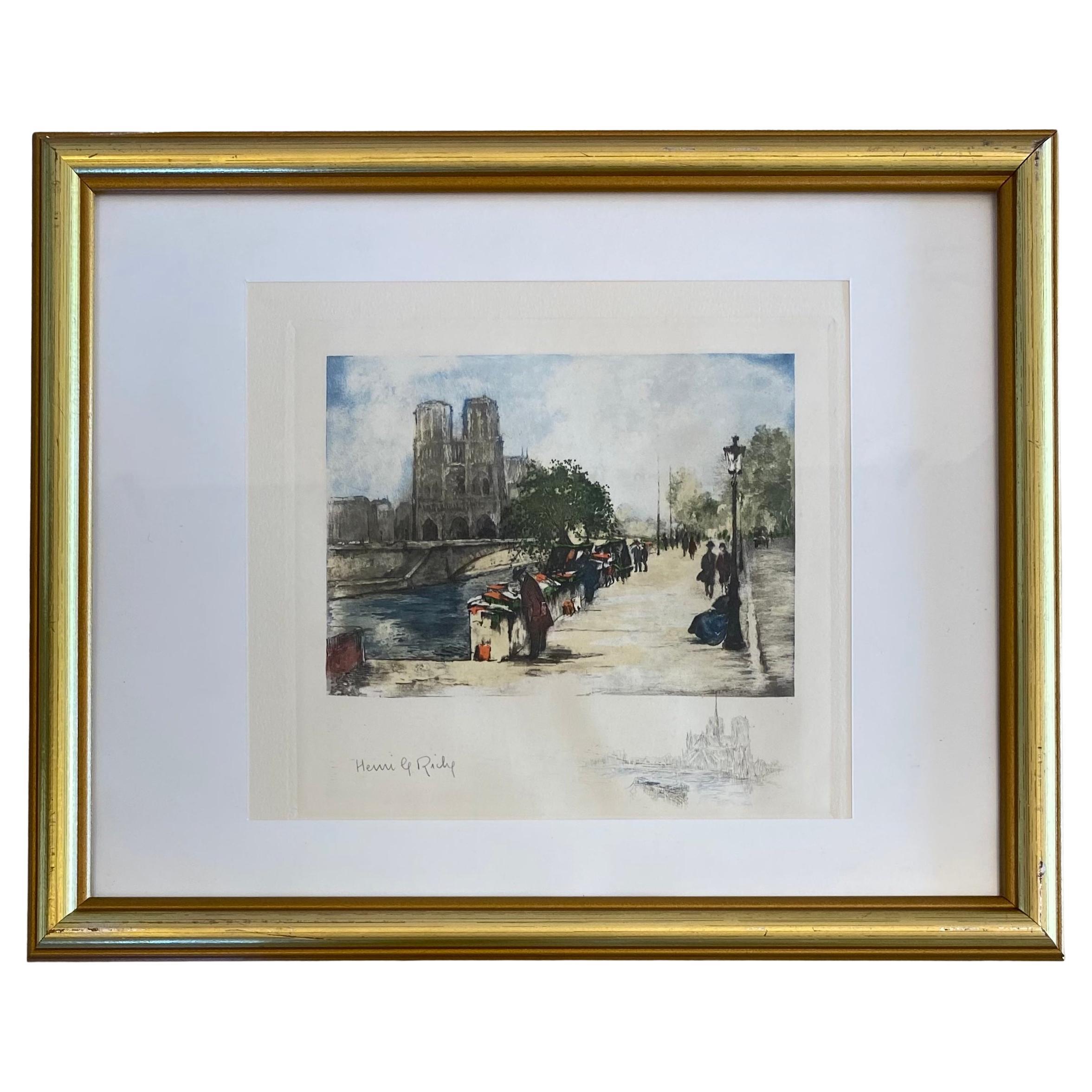 Dipinto della Cattedrale di Notre Dame di Henri Le Riche