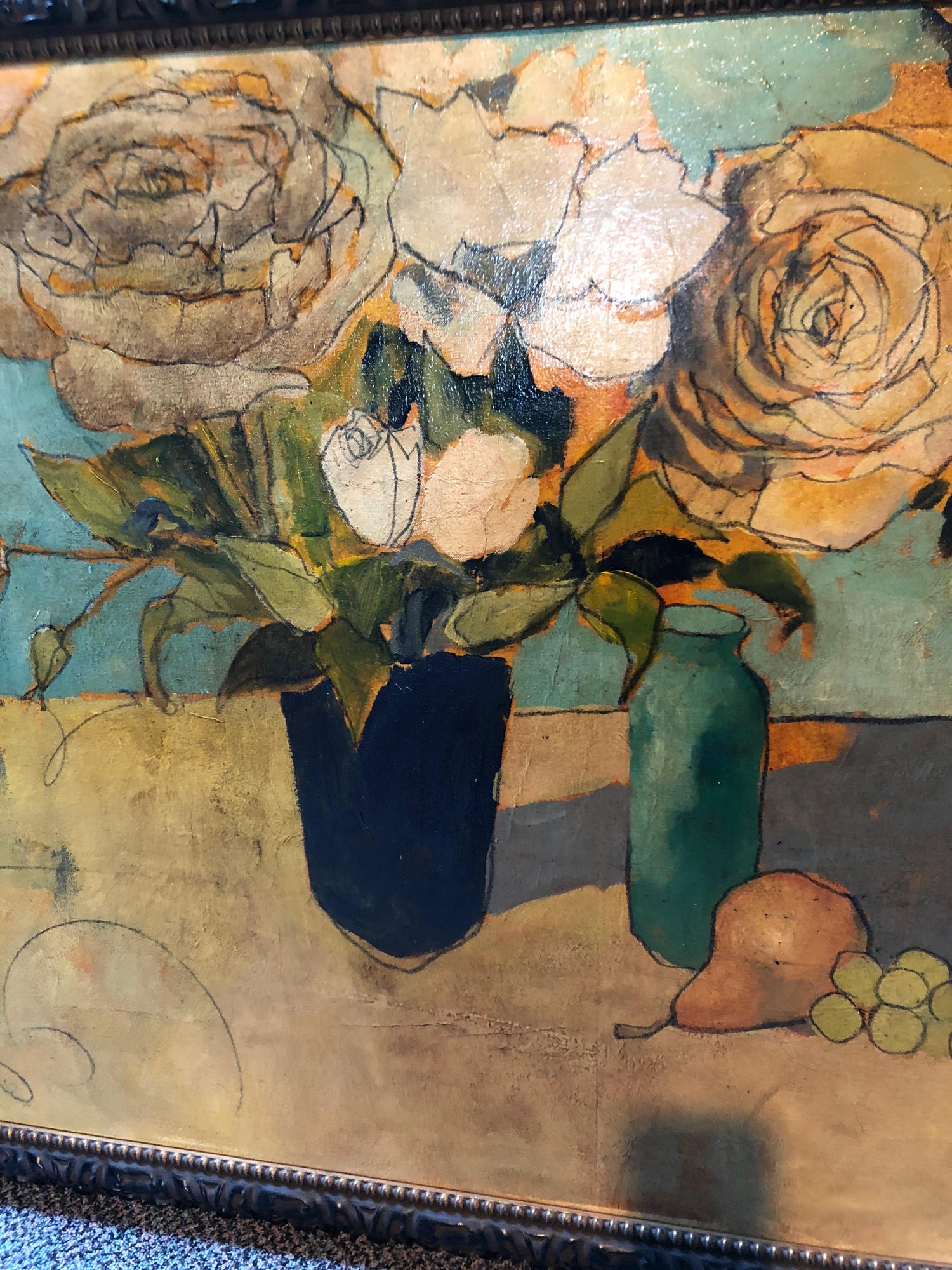 Painting Of Roses In Earthy Colors By Gregg Juarez At 1stdibs