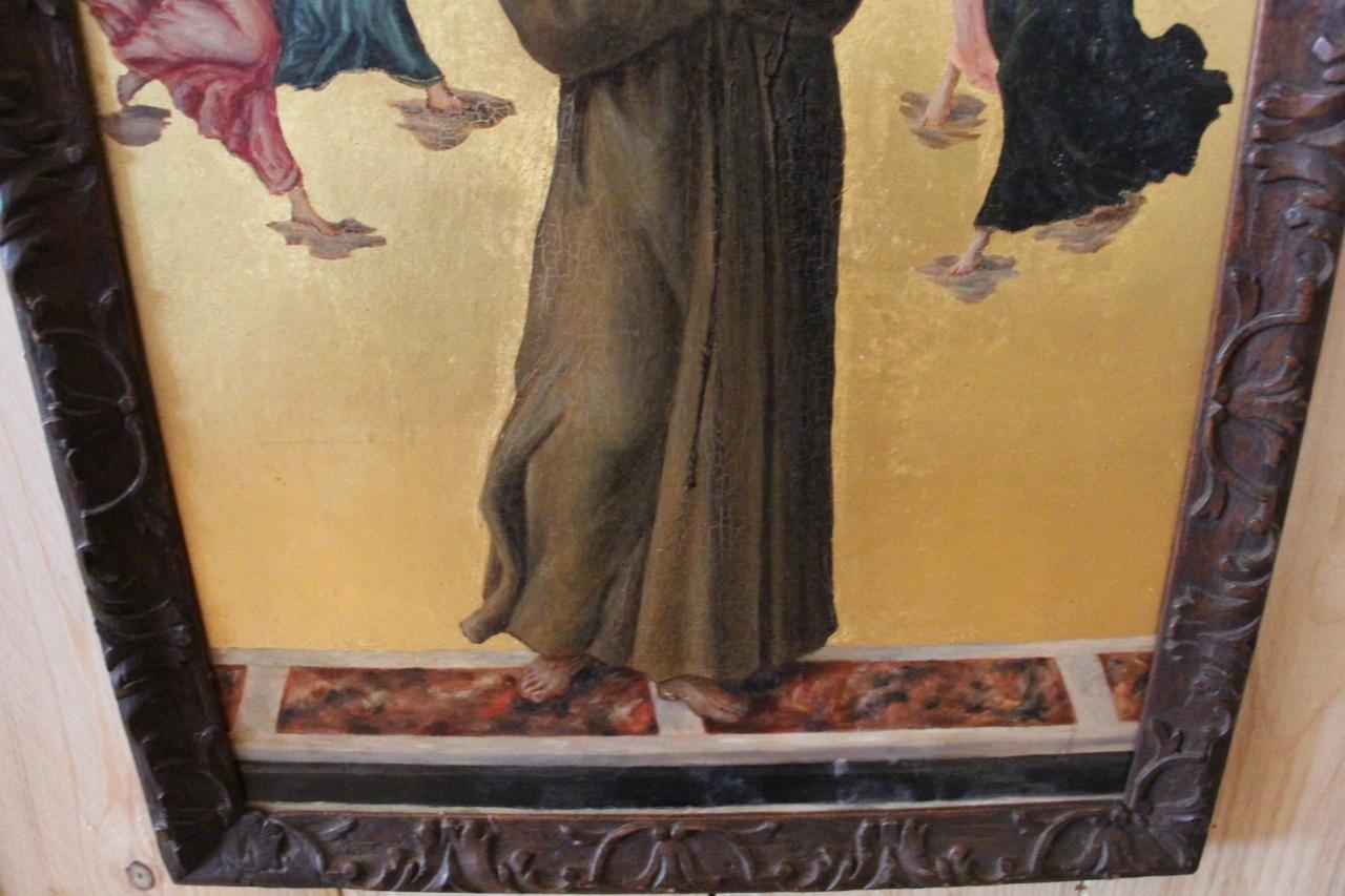 Painting Of Saint Francis Of Assisi With Angels After Sandro Botticelli For Sale 1
