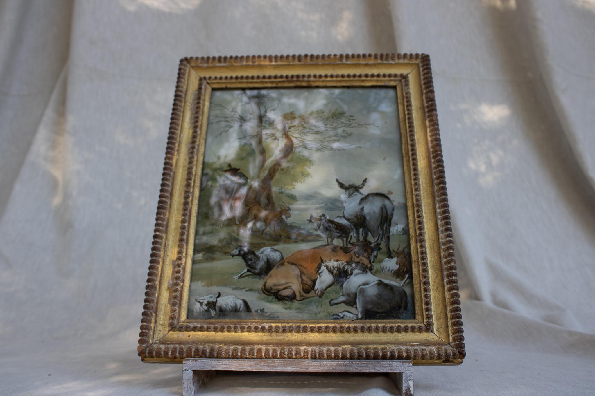 Shepherds and pastoral scenes have been popular subjects in art for centuries, appearing in various styles and mediums, including paintings, drawings, and sculptures.

Artists often depicted pastoral landscapes with shepherds tending to their