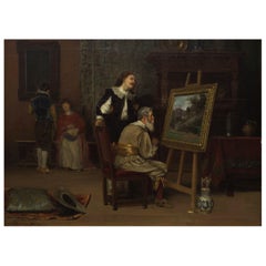 Painting of "The Art Critic" '1886' by John Henry Dolph 'American'