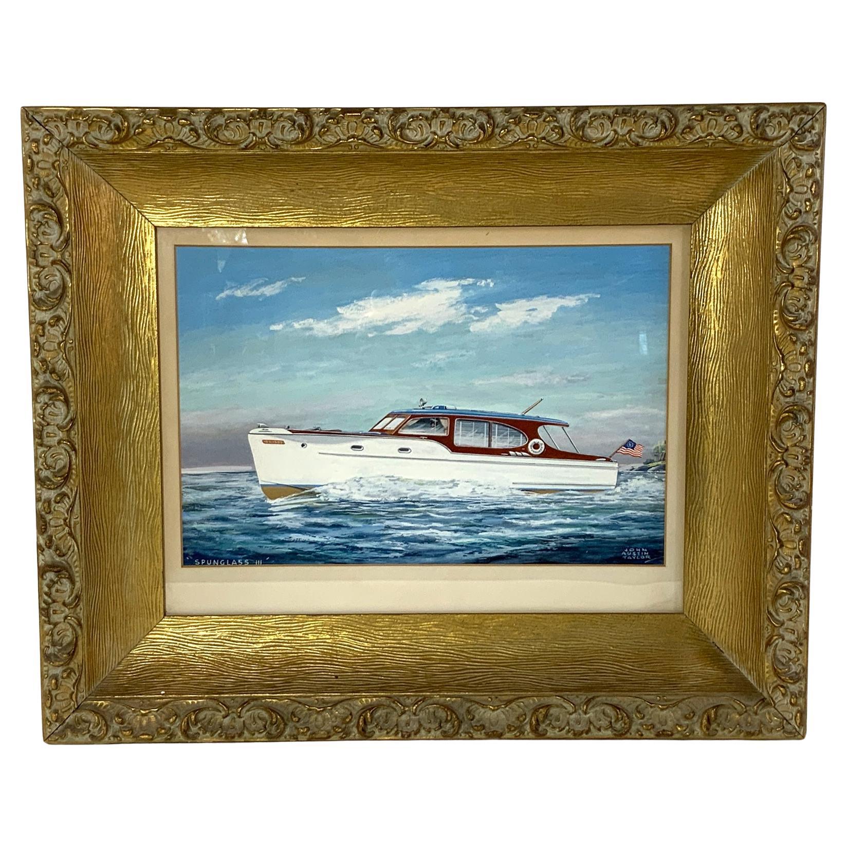 Painting of the Cabin Cruiser Spun Glass III