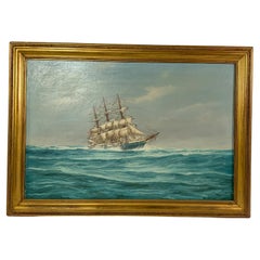 Vintage Painting Of The Clipper Ship James Baines