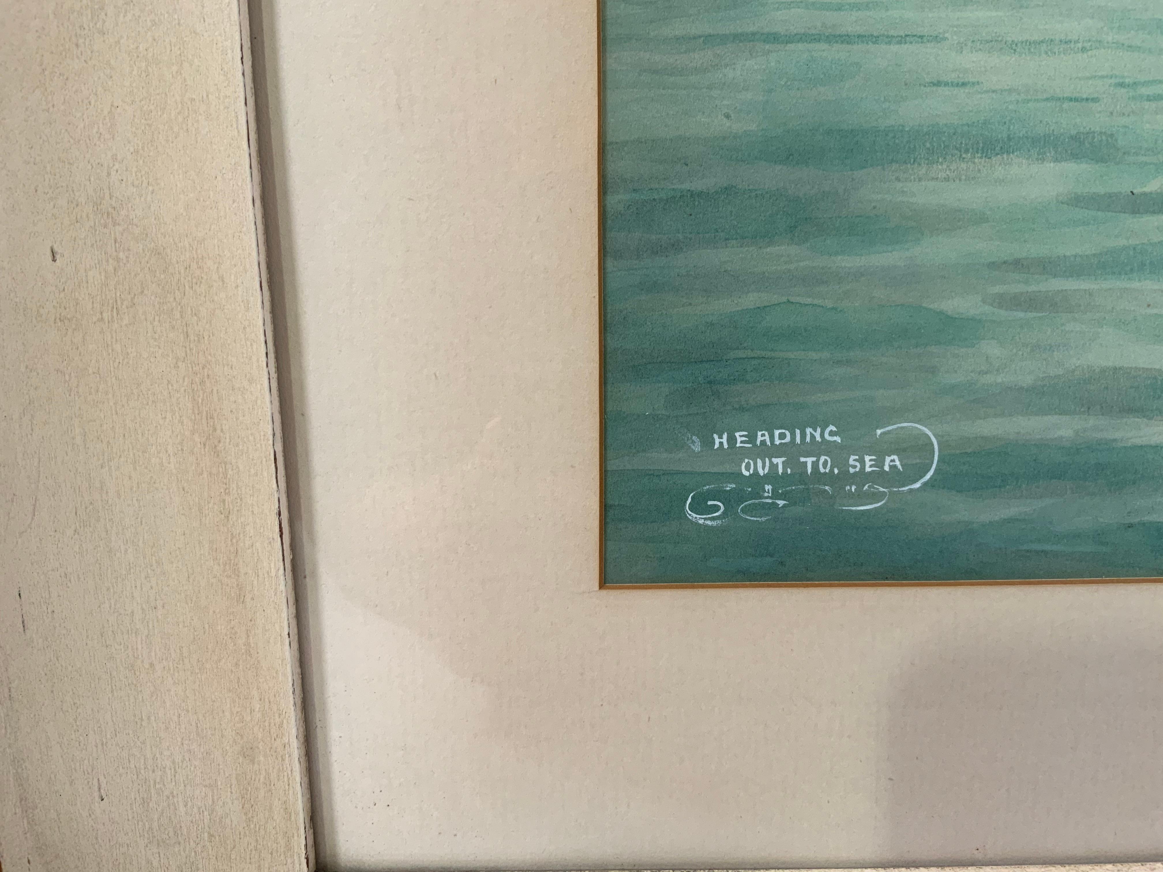 Pittura del Post Yacht Sea Cloud In condizioni buone in vendita a Norwell, MA