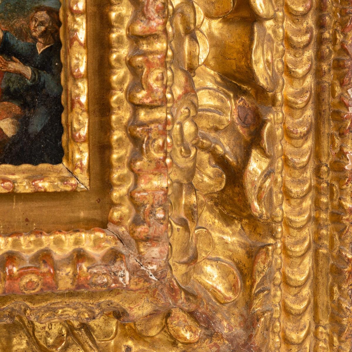 Painting of the Virgin Mary Holding Baby Christ (Cusco, Peru) For Sale 2
