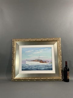 Painting of the Yacht Fury II by John Austin Taylor