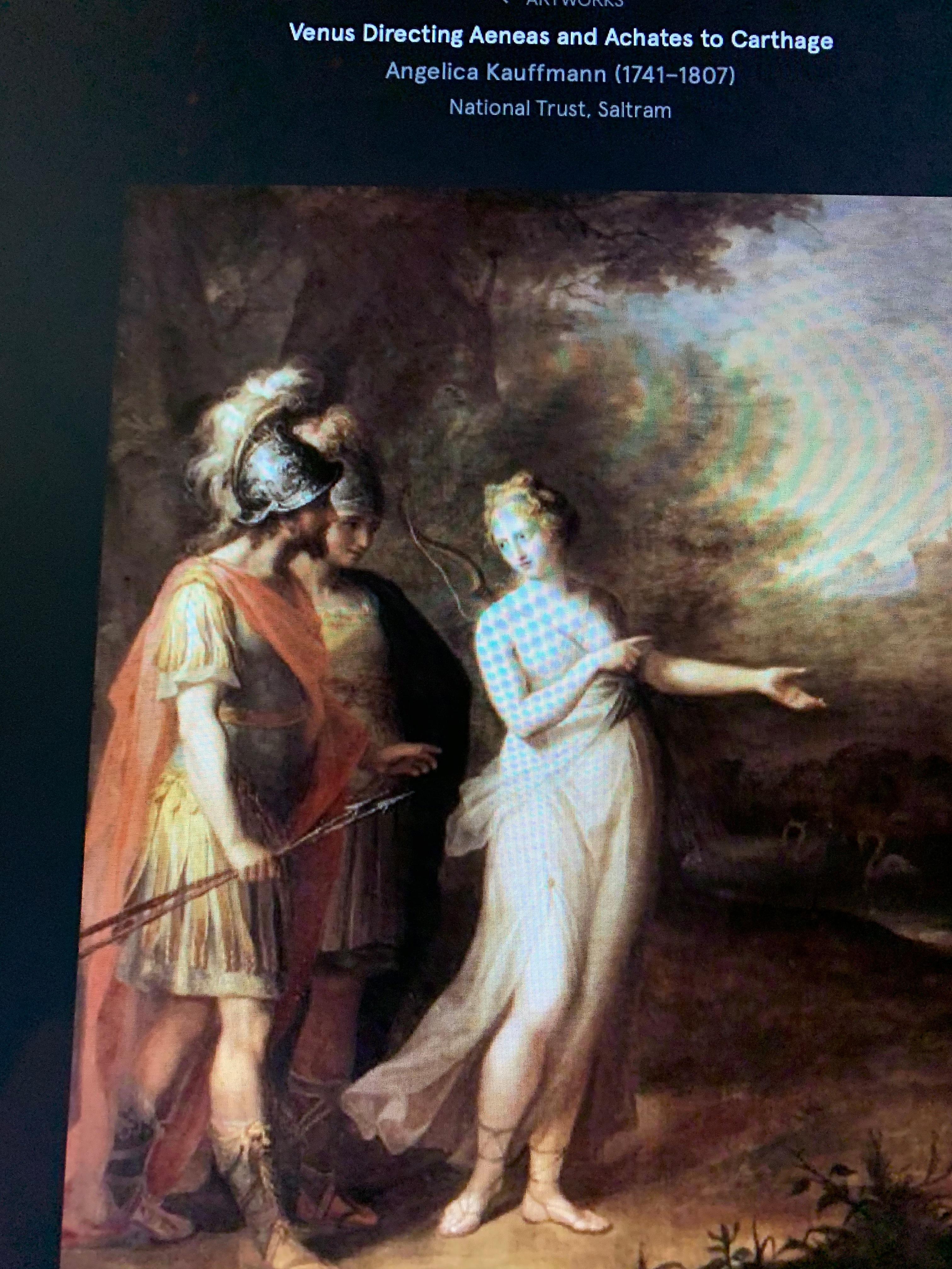 Painting of Venus Directing Aeneas Her Son to Carthage after Angelica Kauffmann In Good Condition In Vancouver, British Columbia