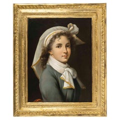 Painting, Oil on Canvas after Elisabeth Vigee Lebrun, Self-Portrait, circa 1789.