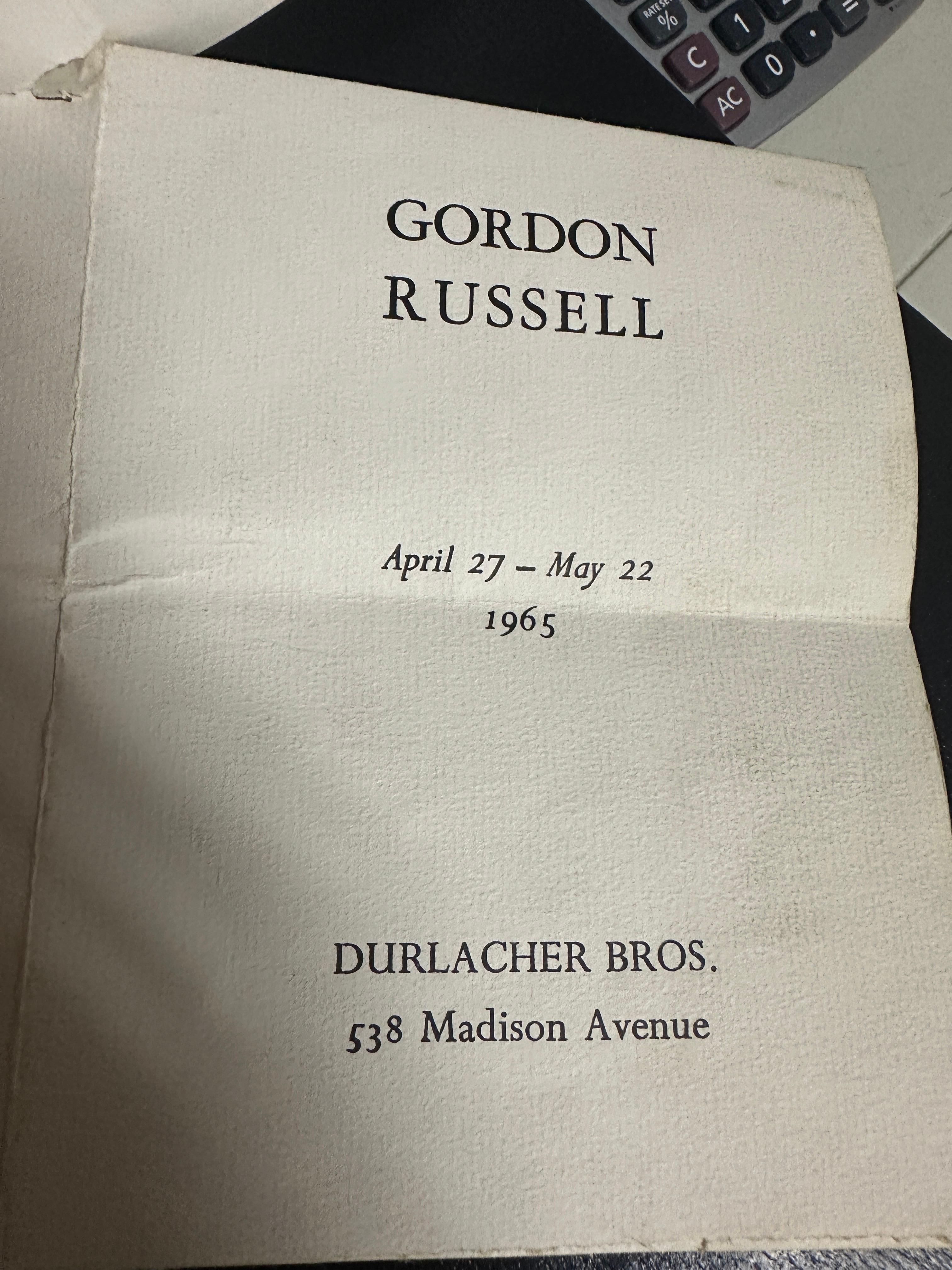 Painting Oil on Canvas by Gordon Russell 1965 For Sale 5