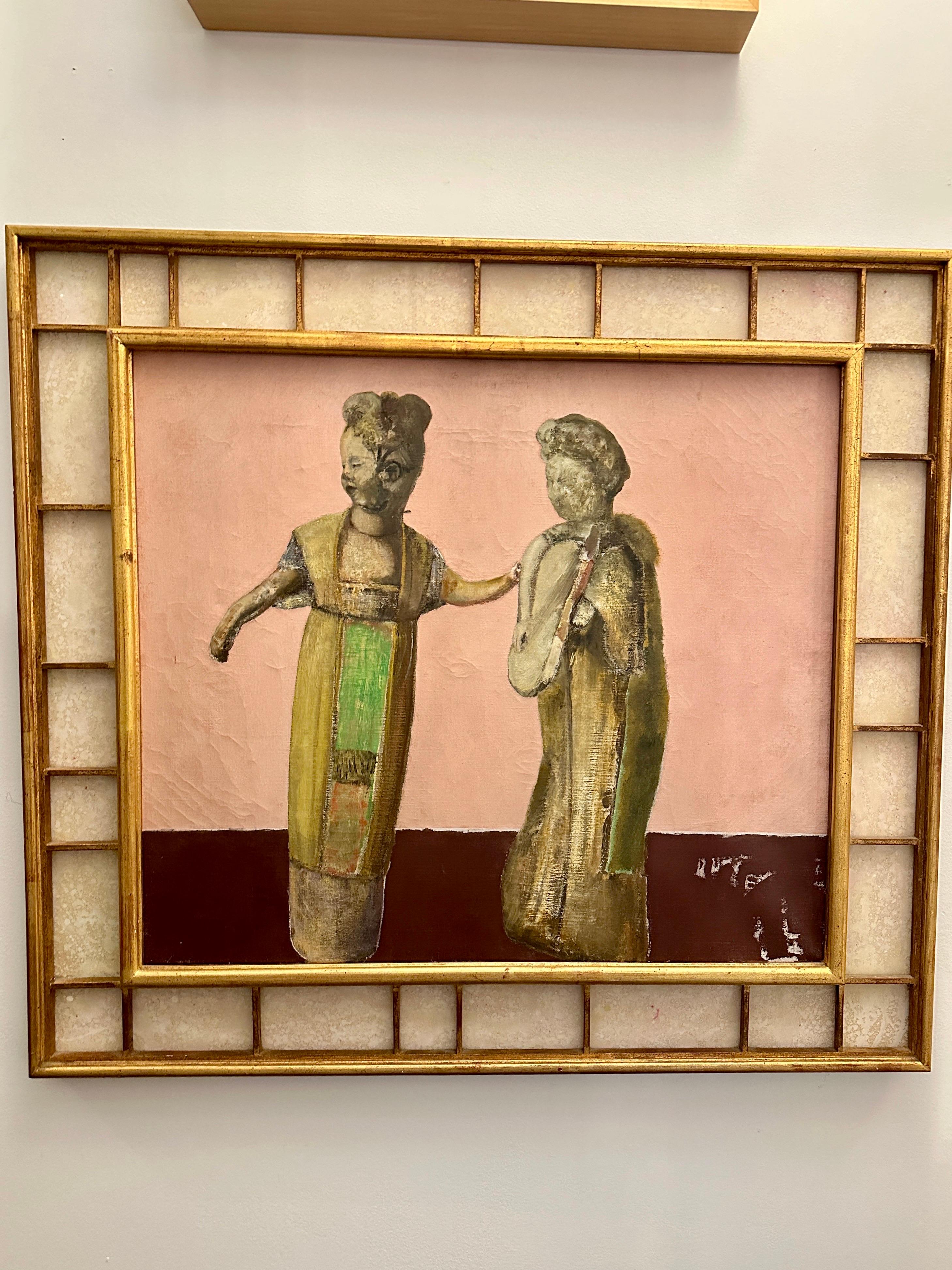 Mid-20th Century Painting Oil on Canvas by Gordon Russell 1965 For Sale