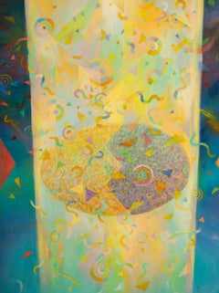 Painting, Oil on Canvas, by Santos Jocelyne, 1990.