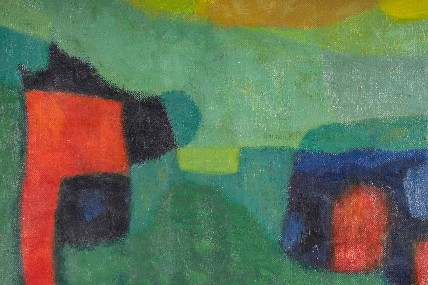 European Painting, Oil on Canvas, by the Painter Szasz, Early 20th Century. For Sale