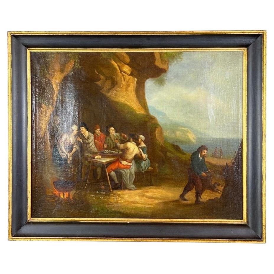 Painting Oil On Canvas Flemish School, 18th Century