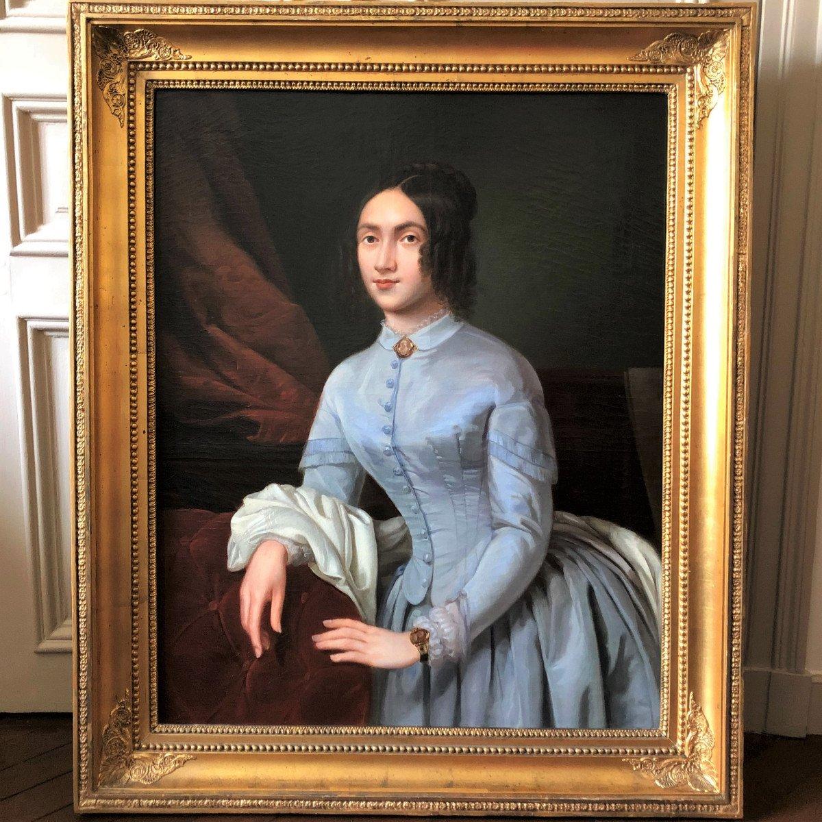 Painting, Oil on Canvas, Louis Philippe Period For Sale 7