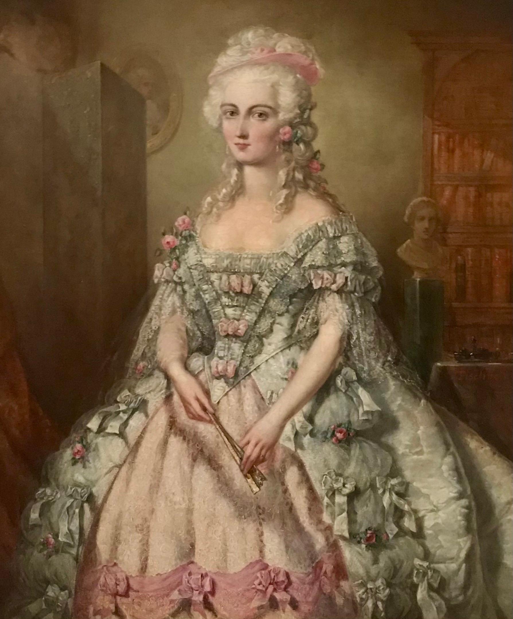 Gemälde, Öl auf Leinwand, Aristokratie, von Johann Heinrich Tischbein im Angebot 5