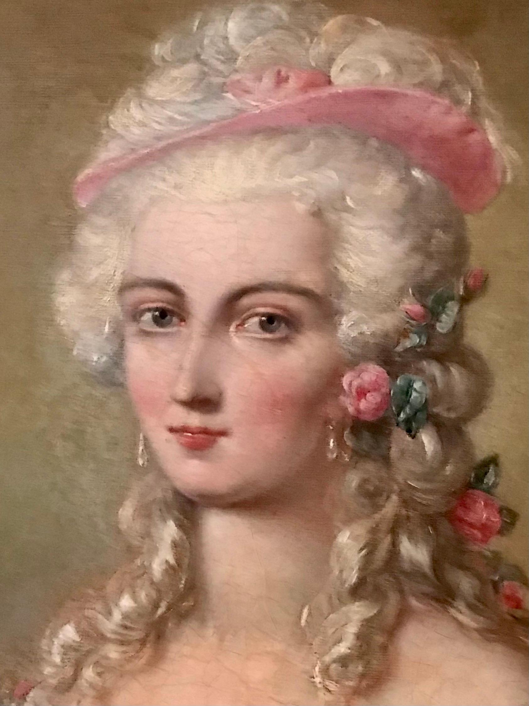 Gemälde, Öl auf Leinwand, Aristokratie, von Johann Heinrich Tischbein (18. Jahrhundert und früher) im Angebot