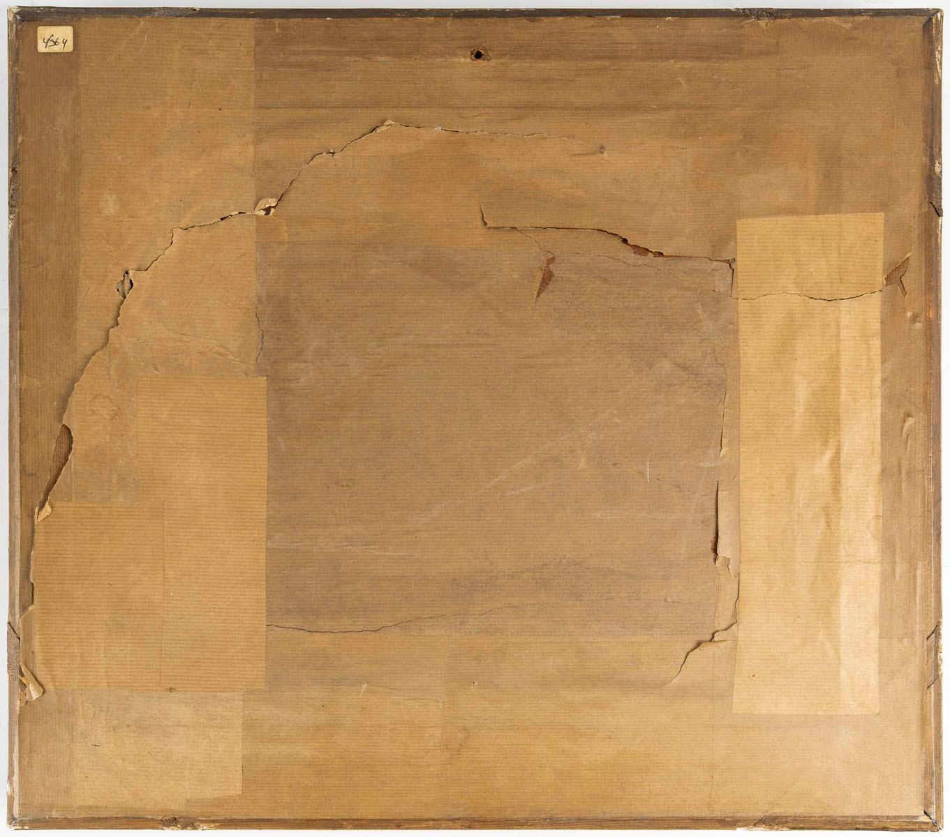 Canvas Painting, Oil on Panel Representing a Breton Landscape by Geo Weiss, 1902.