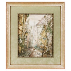 Cuadro «La antigua Riga», Igor Kolobov, Letonia, Riga, 2005