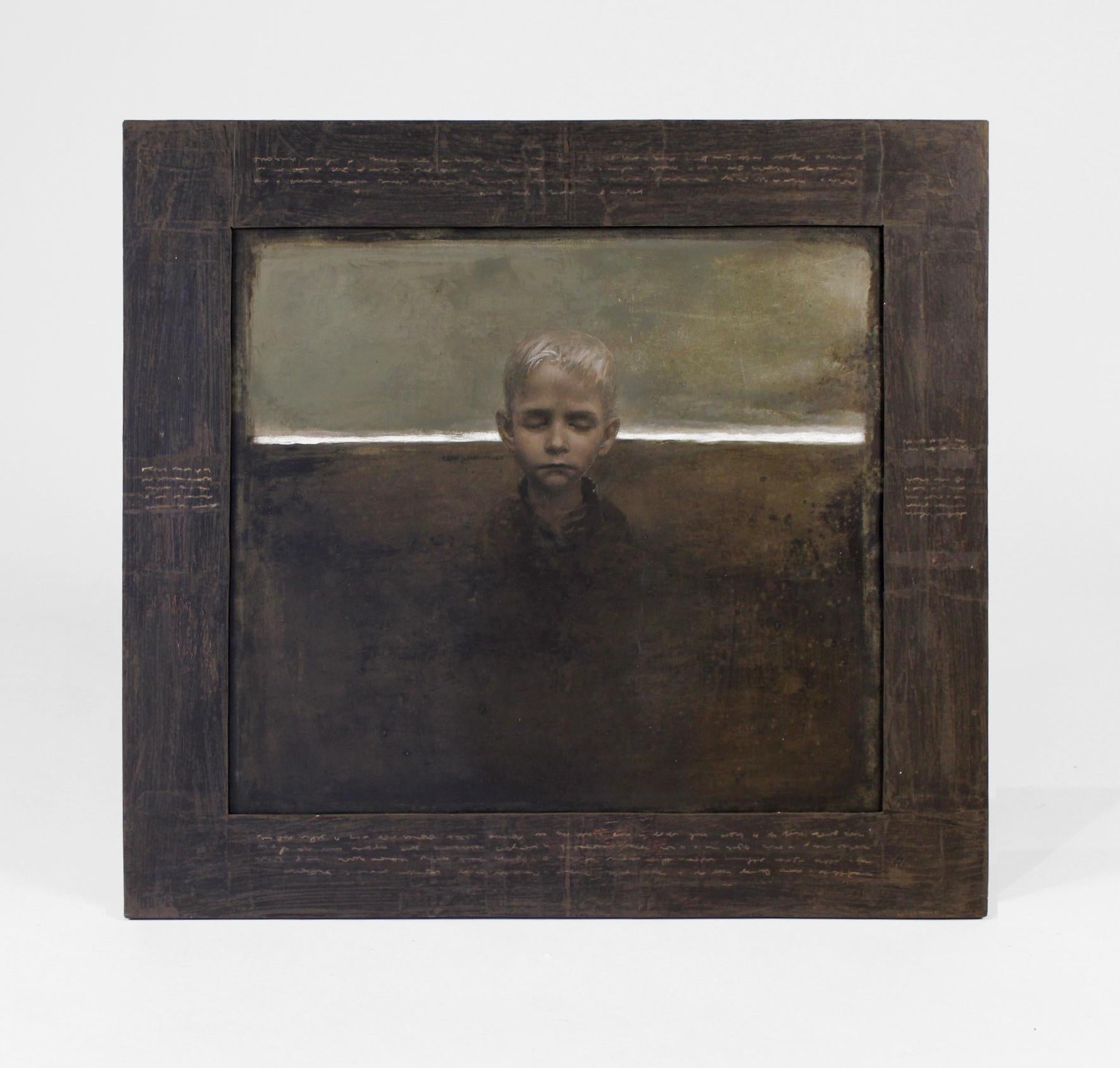 Pintura acrílica contemporánea sobre tabla de Igor Melnikov titulada 