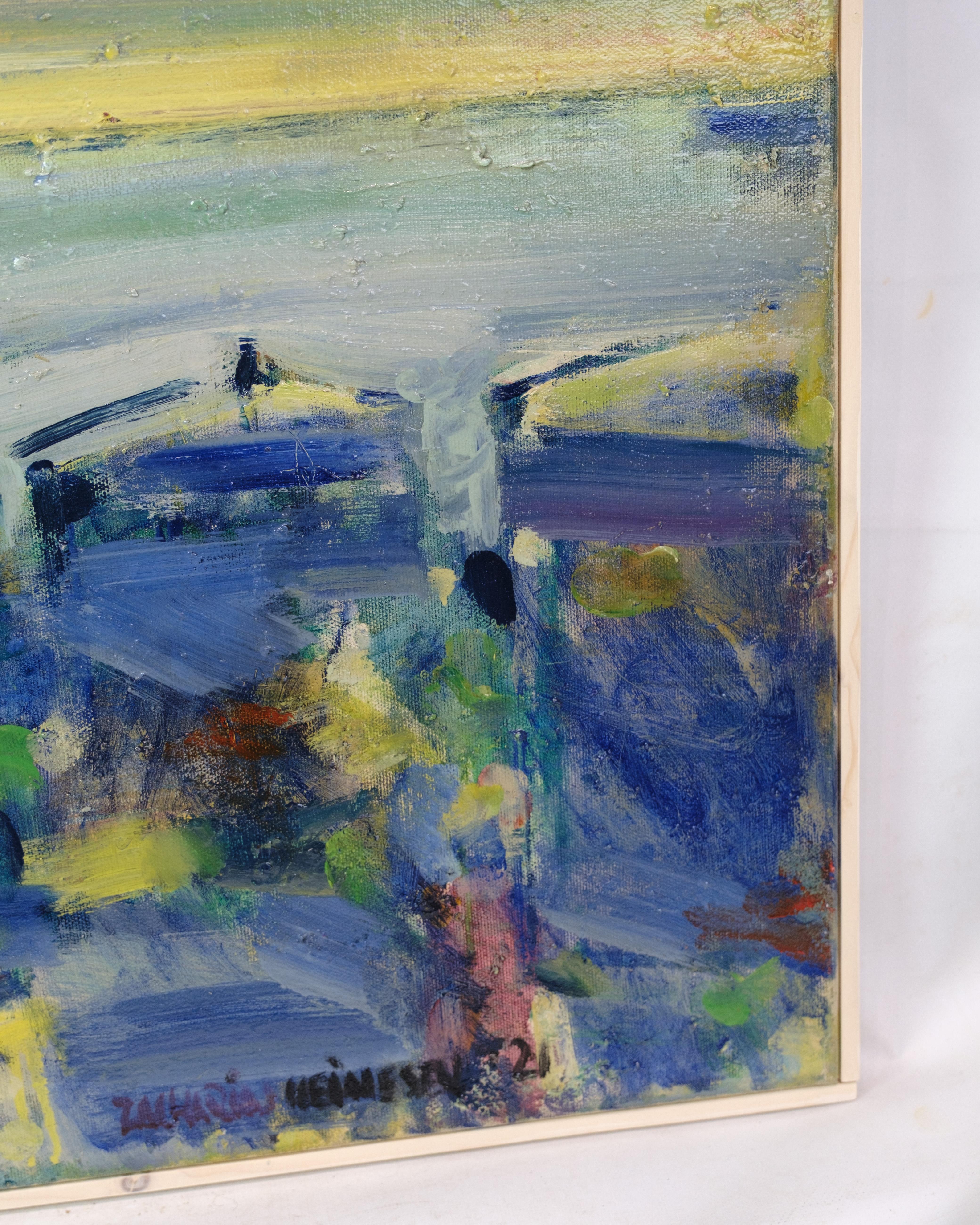 Scandinavian Modern Painting On canvas Motif 