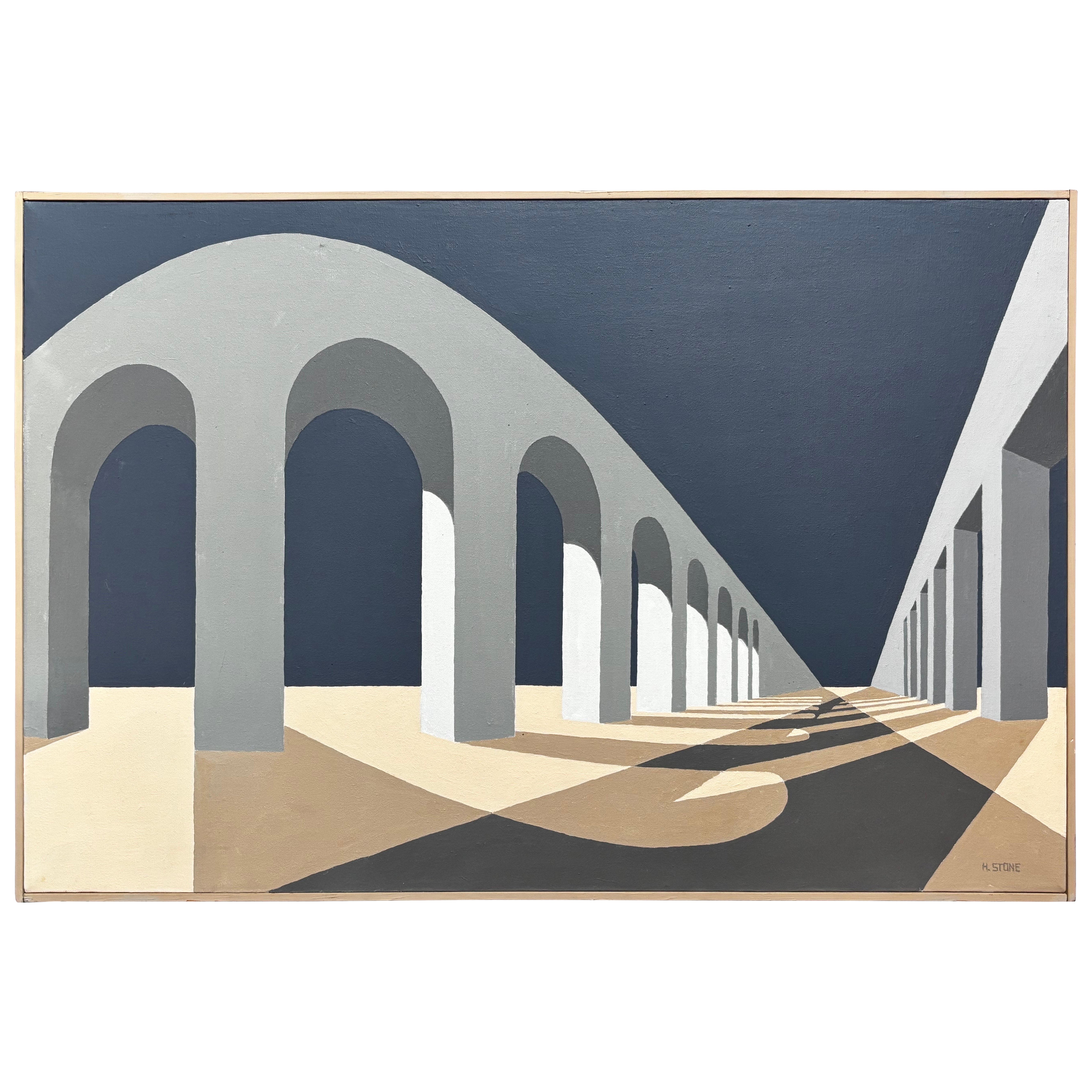 Peinture sur toile signée H. Stone en vente