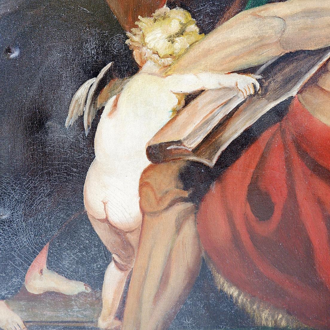 Gemälde auf Leinwand signiert J. Meirt im Angebot 8