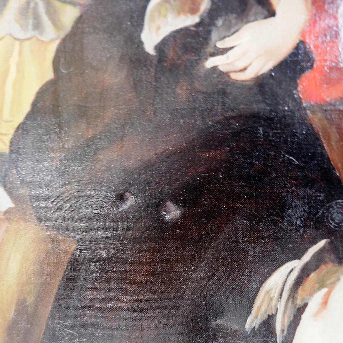 Gemälde auf Leinwand signiert J. Meirt im Angebot 1