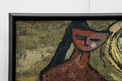 Painting on Hardboard "Mermaid" by V. Petegemutt