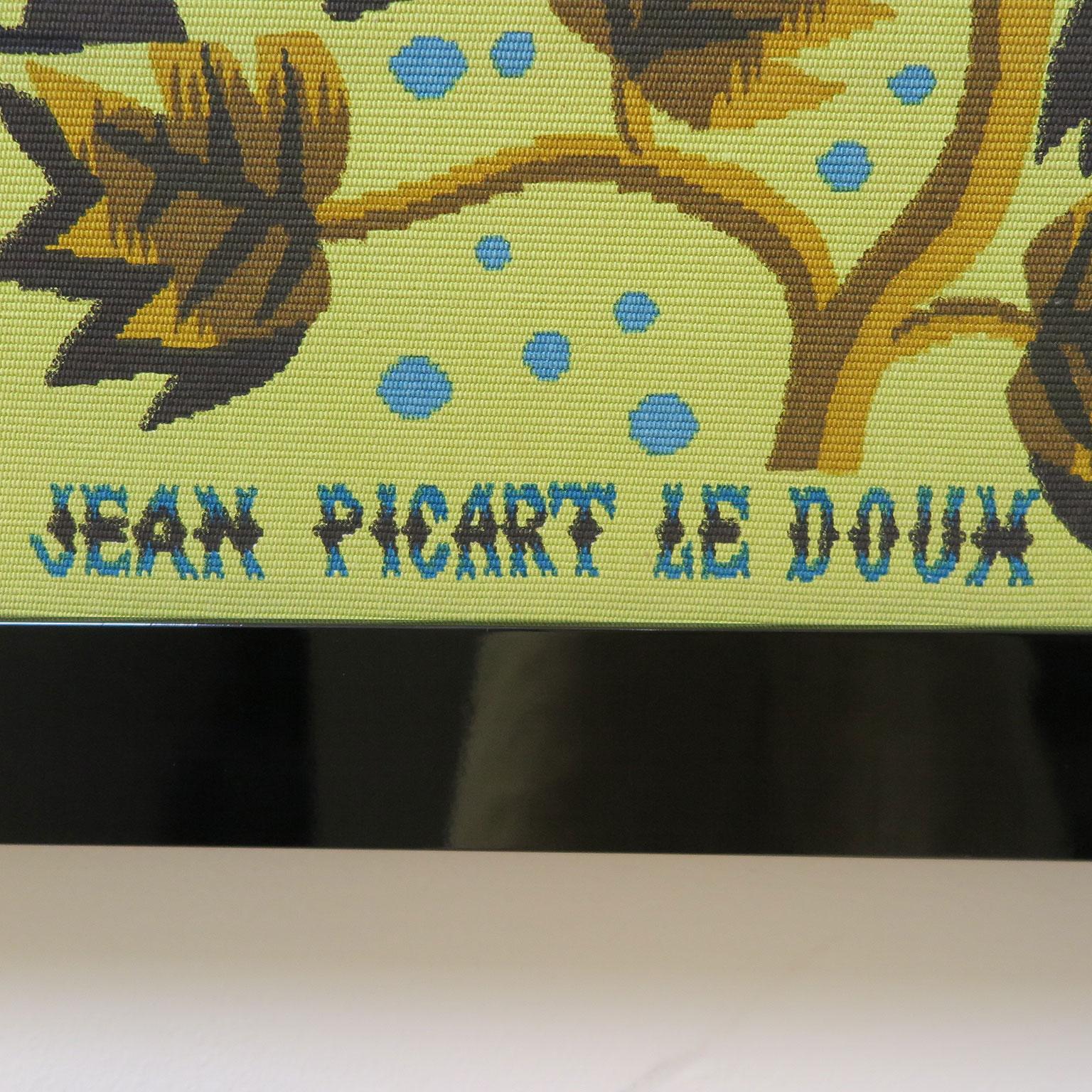 French Painting on Textile by Jean Picard Le Doux For Sale