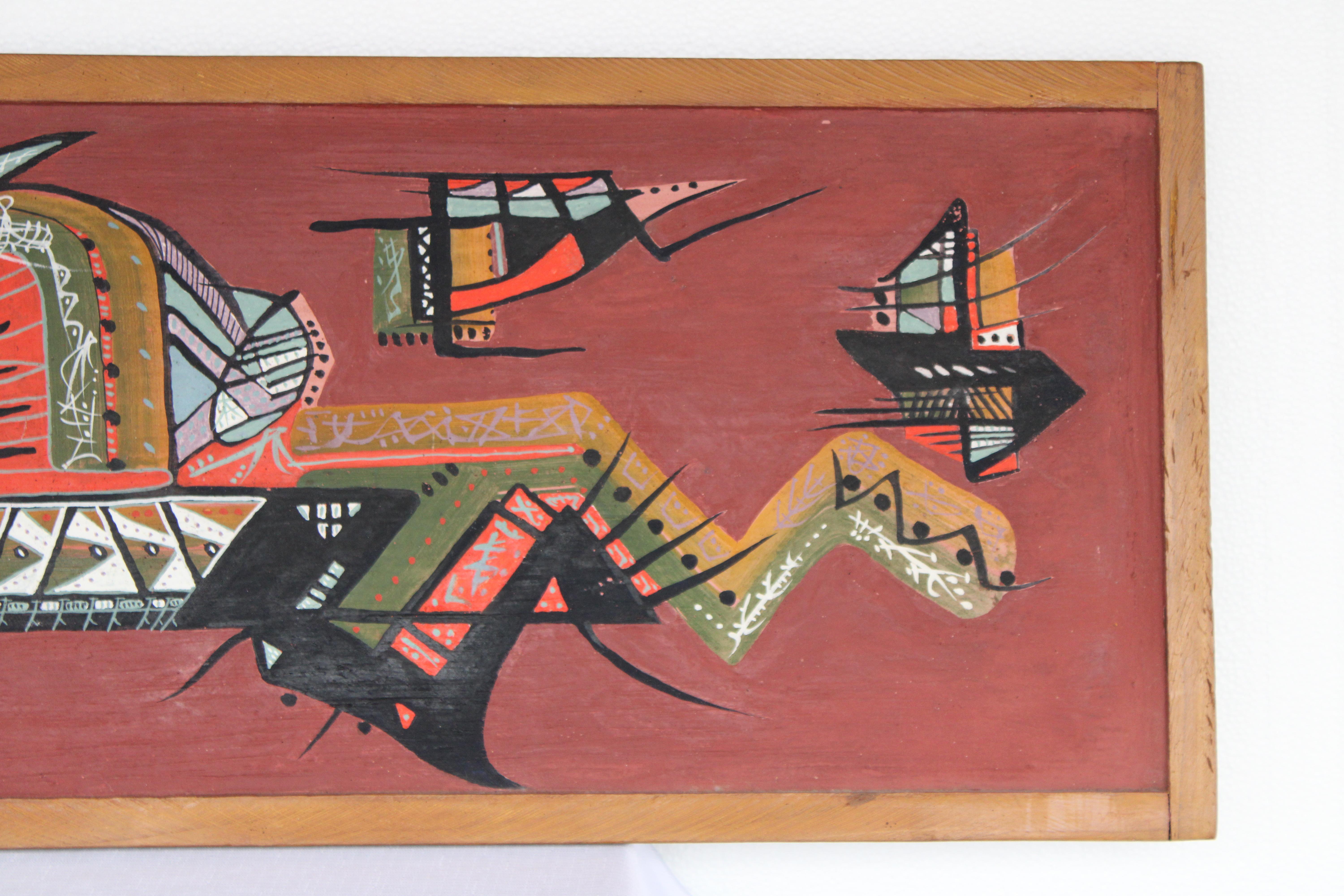Painting on Wood by Wilder Bentley, 1959 For Sale 5