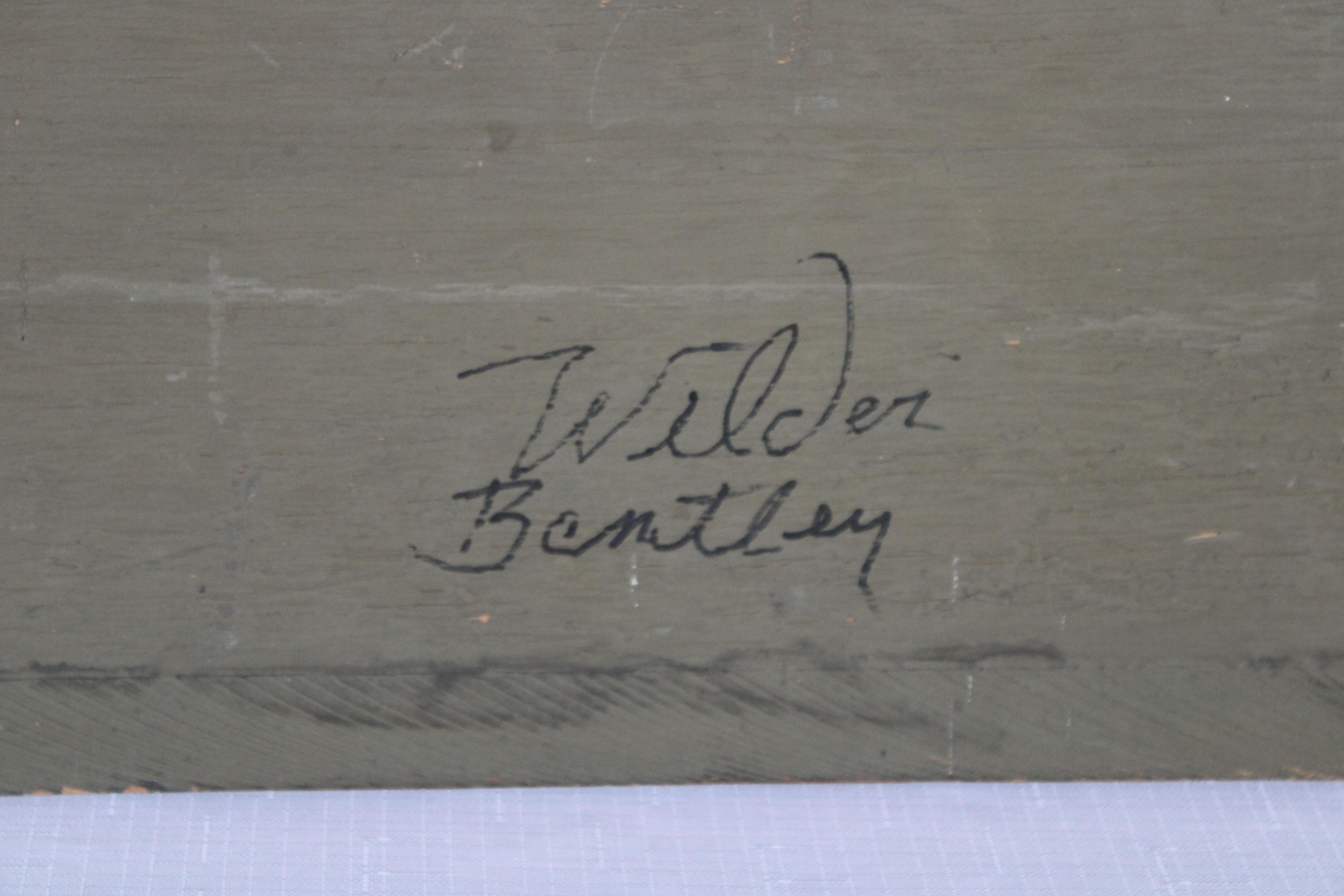 Painting on Wood by Wilder Bentley, 1959 For Sale 8