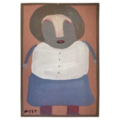 Painting on Wood Panel by Mose Tolliver