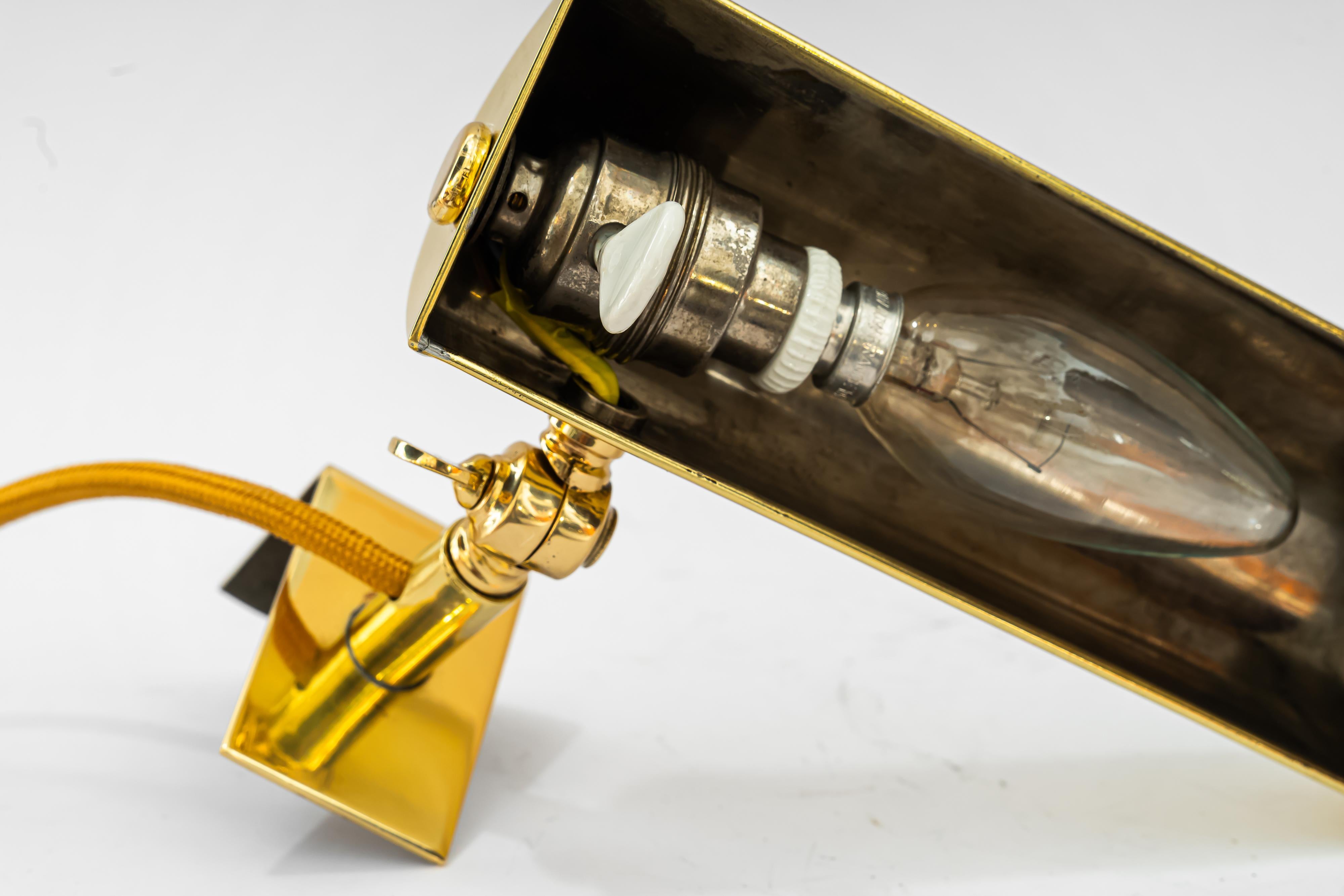 Gemälde oder Spiegel Licht Wien um 1920s (Messing) im Angebot
