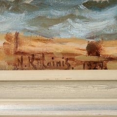 Painting "Panorama of Riga", Nikolajs Kulainis, Latvia, 1929