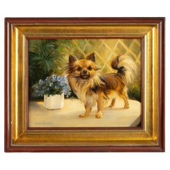 Pittura - Ritratto di un cane chihuahua - Di Robert Detrixhe