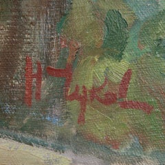 Tableau « Portrait d'Olya », de l'artiste russe Nikolaï Sergueïevitch Tchoukov, années 1970