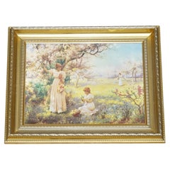 PAINTING PRINT GOLDEN FRAME

PICKING FLOWERS

BY ALFRED GLENDENING JR. 42x52 CM