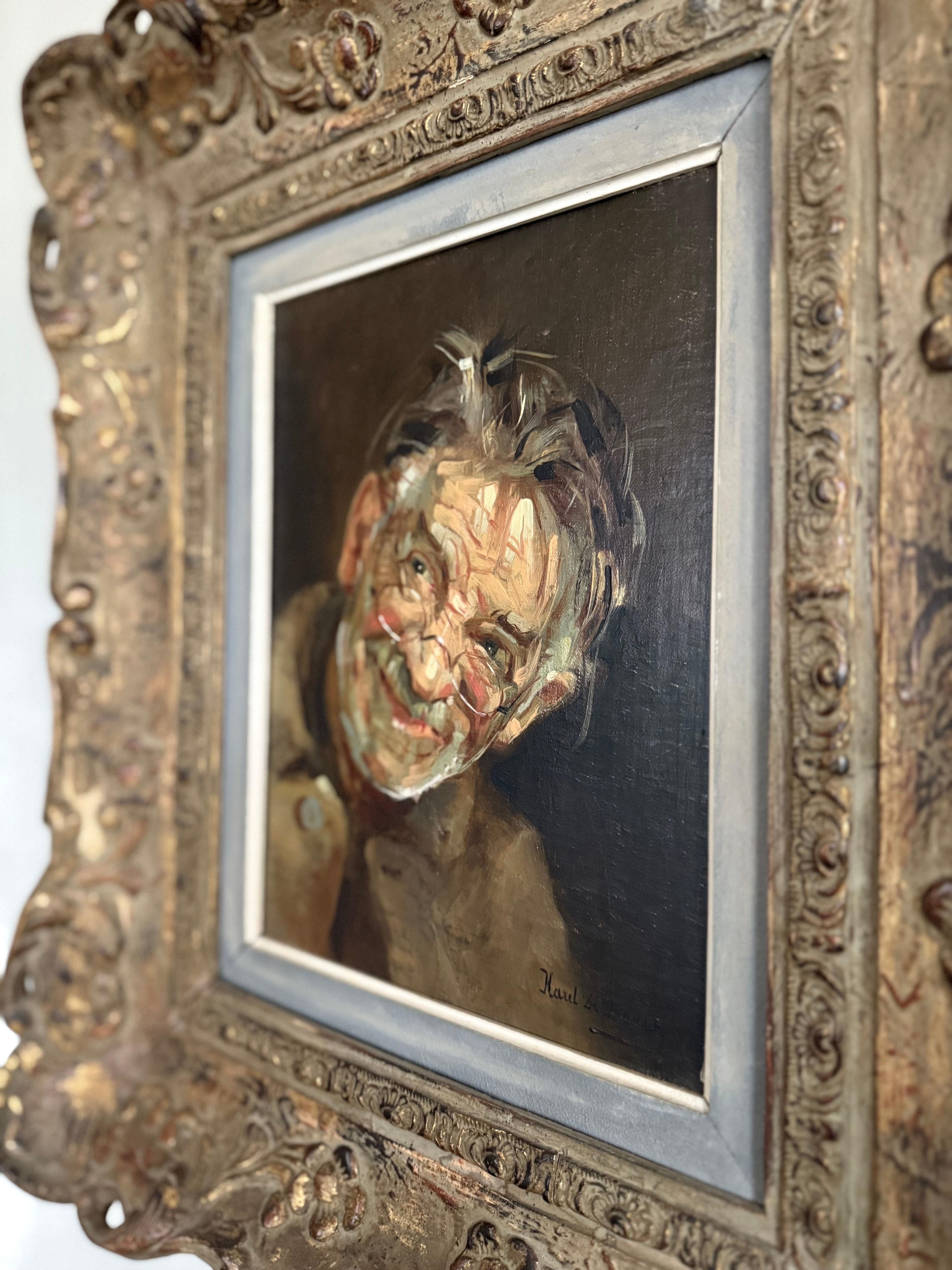 Gemälde Lesender Mann (Rokoko) im Angebot