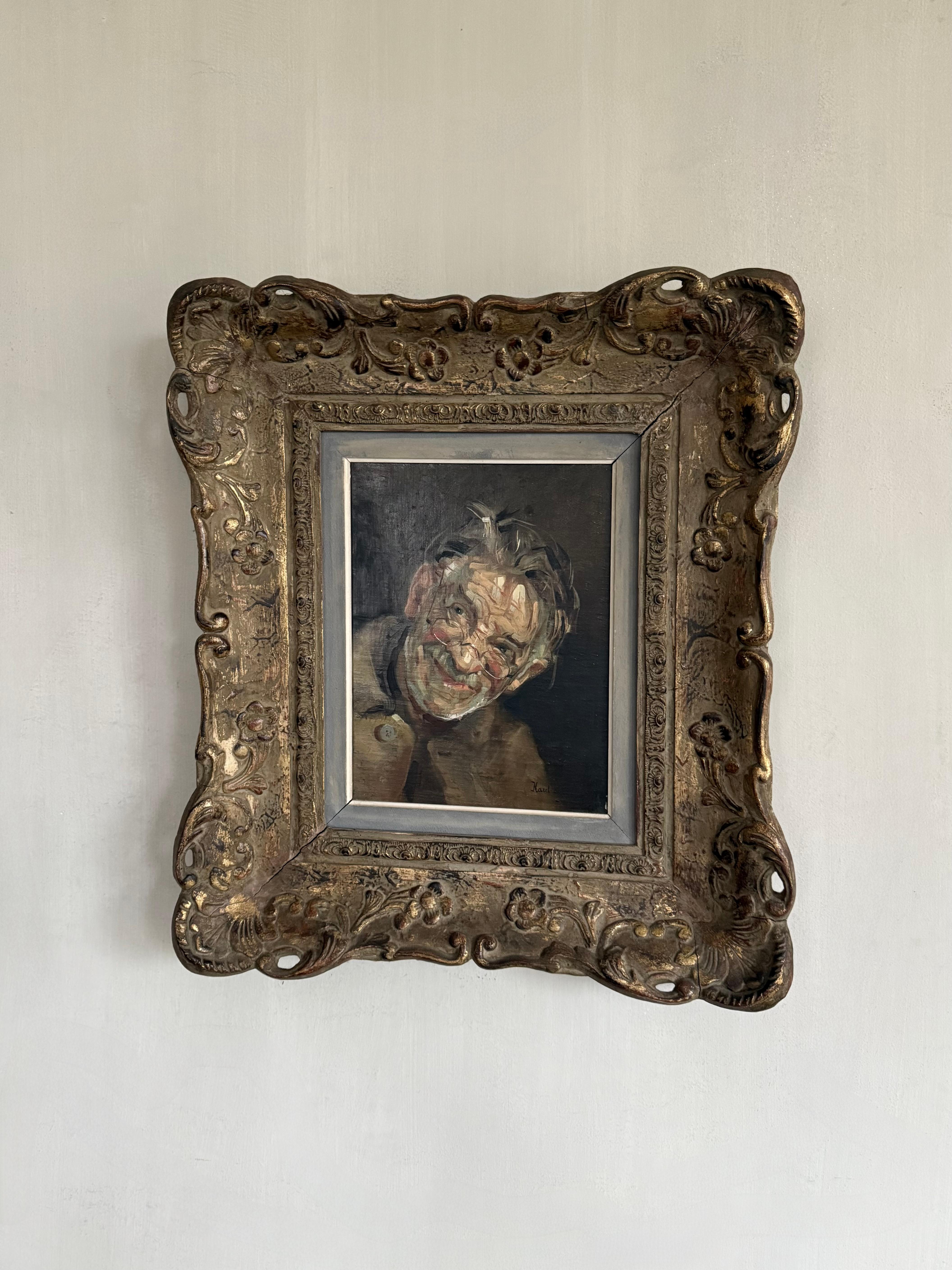 Gemälde Lesender Mann im Zustand „Gut“ im Angebot in Nijlen, BE