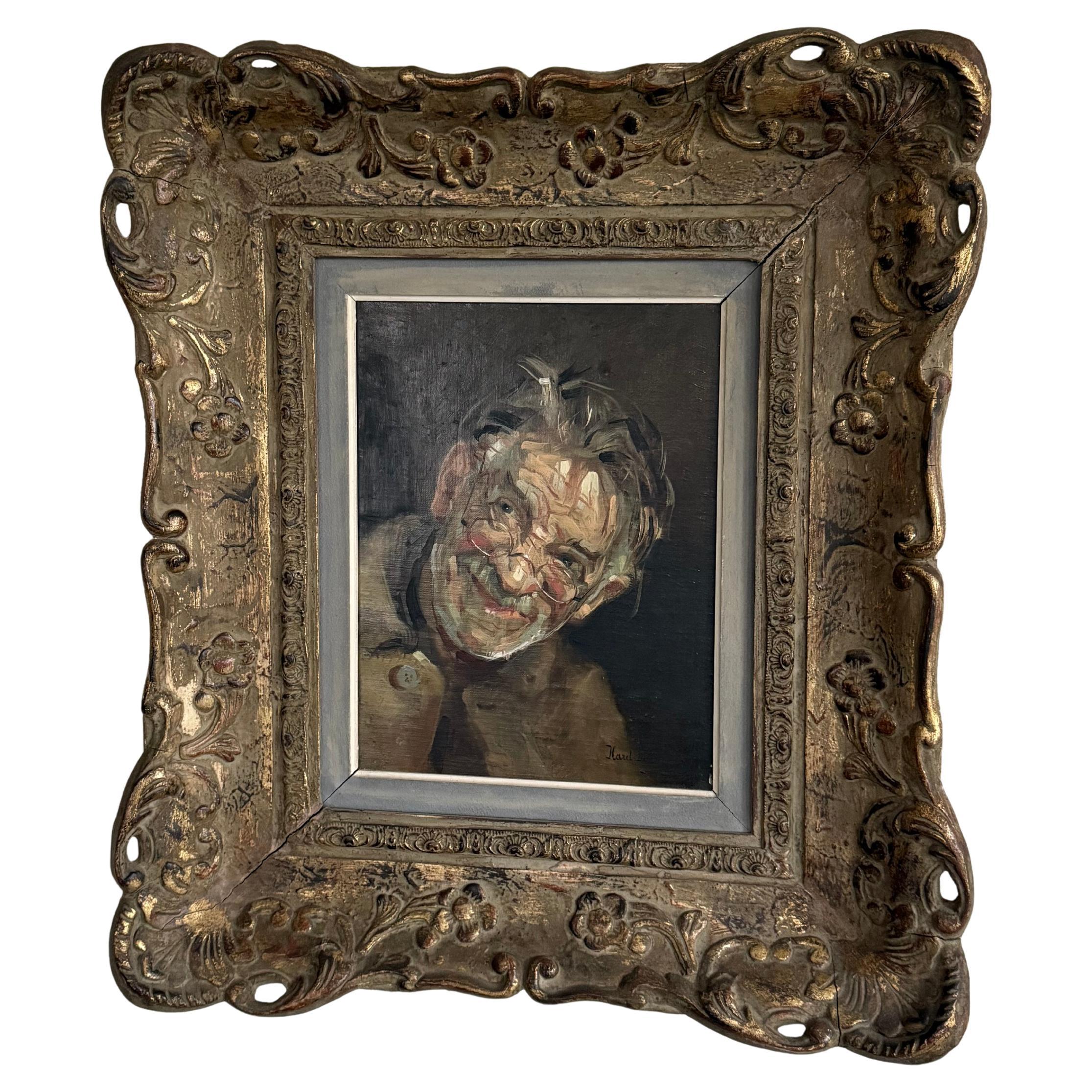 Gemälde Lesender Mann im Angebot