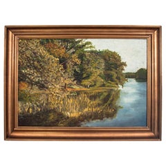 Painting "Reflection in the river"