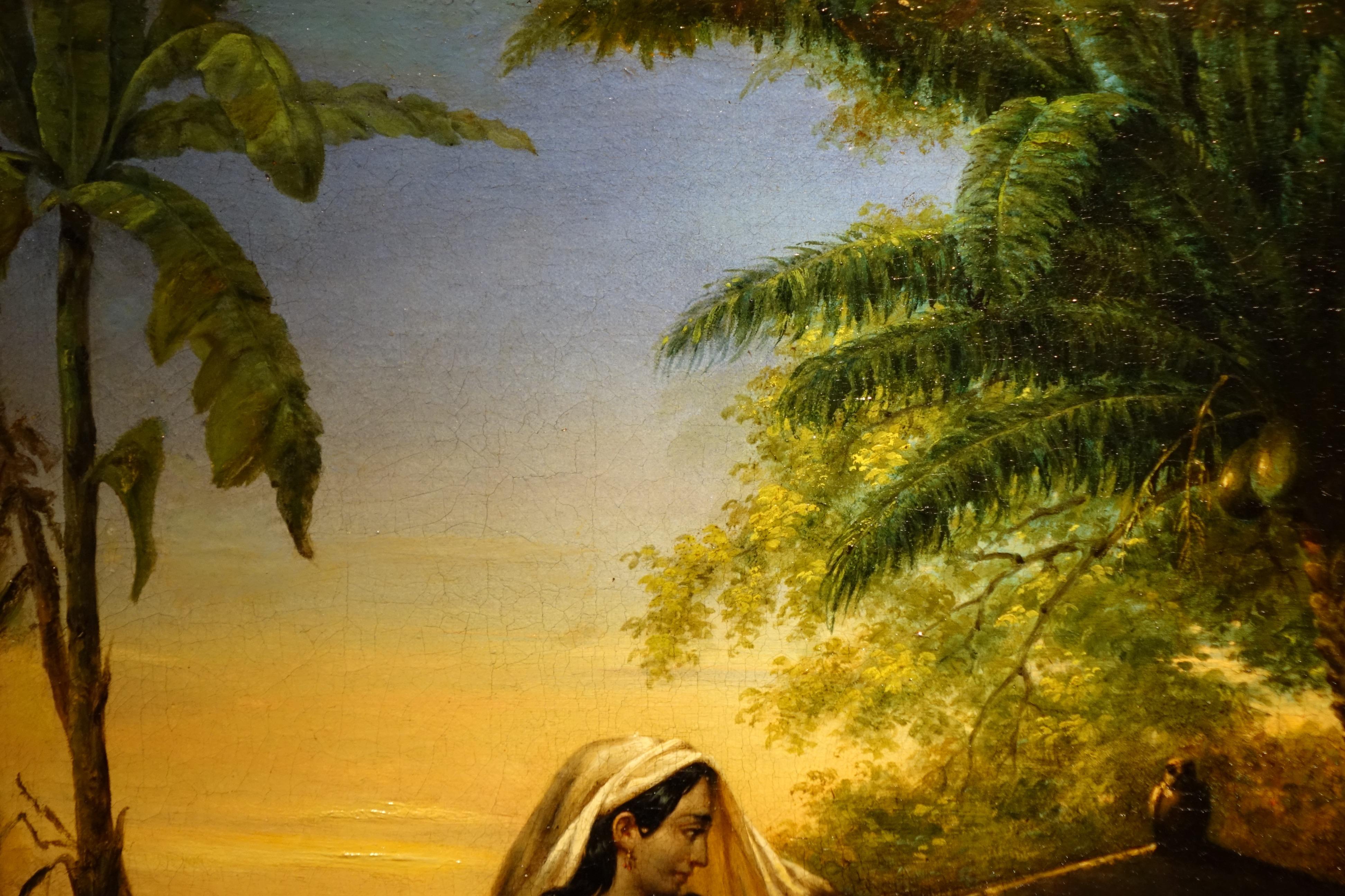 Mid-19th Century Painting Representing  